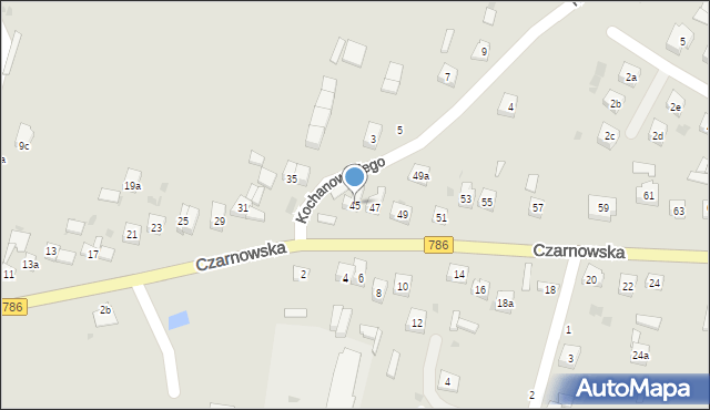 Piekoszów, Czarnowska, 45, mapa Piekoszów