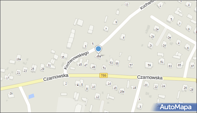 Piekoszów, Czarnowska, 49a, mapa Piekoszów