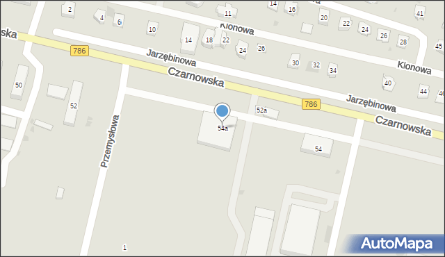 Piekoszów, Czarnowska, 54a, mapa Piekoszów