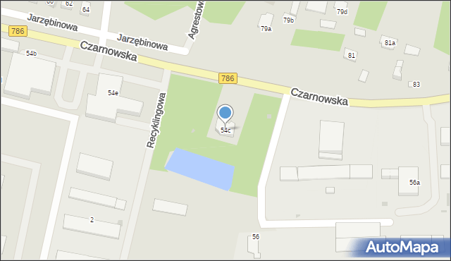 Piekoszów, Czarnowska, 54c, mapa Piekoszów