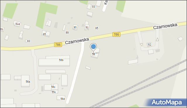 Piekoszów, Czarnowska, 58, mapa Piekoszów