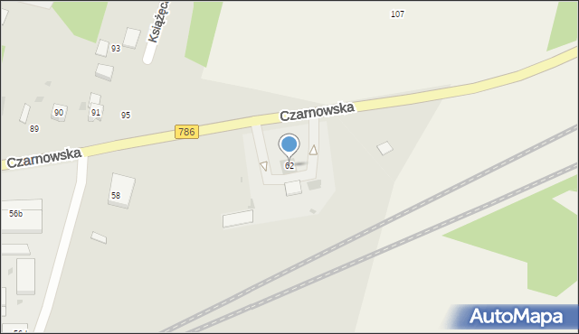 Piekoszów, Czarnowska, 62, mapa Piekoszów