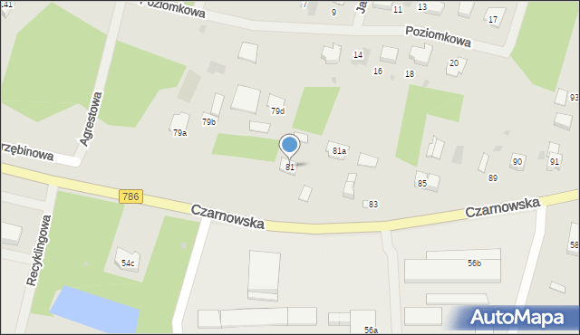 Piekoszów, Czarnowska, 81, mapa Piekoszów