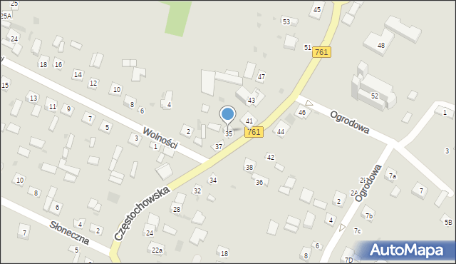 Piekoszów, Częstochowska, 35, mapa Piekoszów