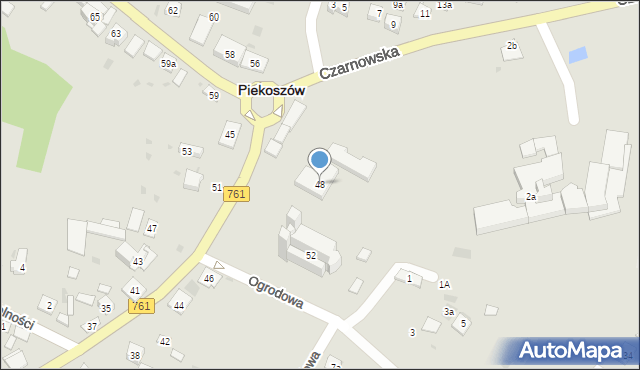 Piekoszów, Częstochowska, 48, mapa Piekoszów