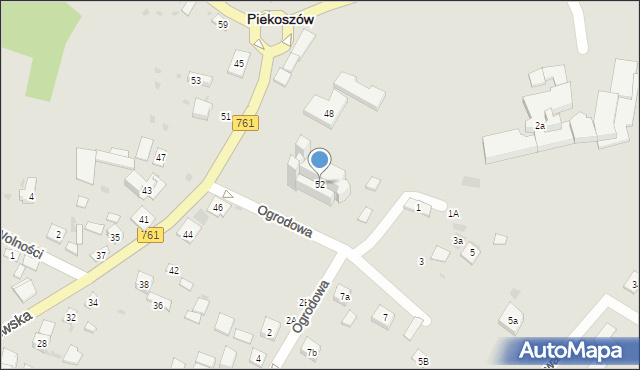 Piekoszów, Częstochowska, 52, mapa Piekoszów