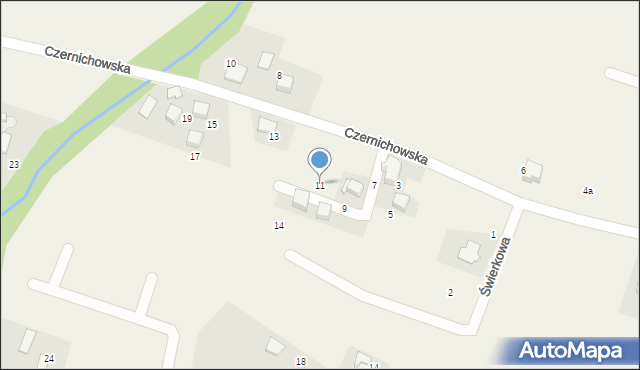 Pisarzowice, Czernichowska, 11, mapa Pisarzowice