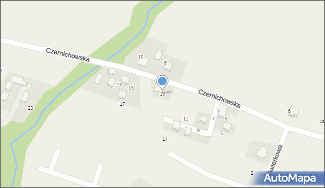 Pisarzowice, Czernichowska, 13, mapa Pisarzowice