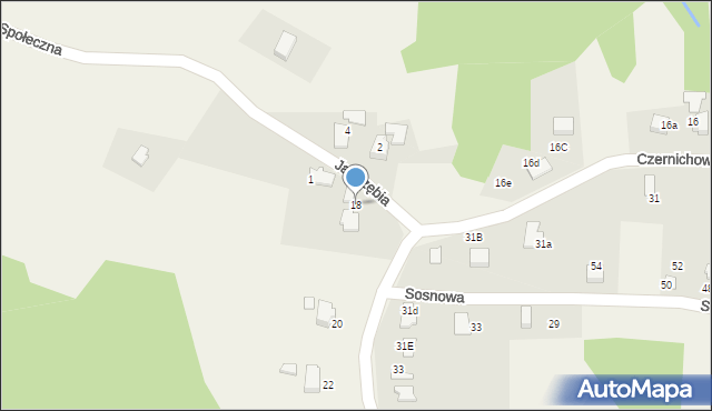 Pisarzowice, Czernichowska, 18, mapa Pisarzowice