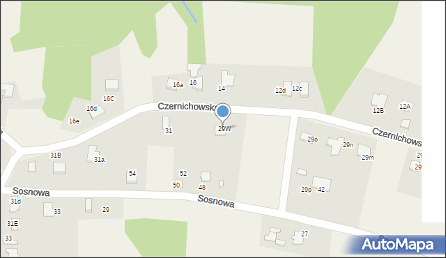 Pisarzowice, Czernichowska, 29W, mapa Pisarzowice