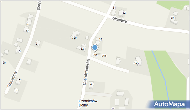 Pisarzowice, Czernichowska, 39a, mapa Pisarzowice