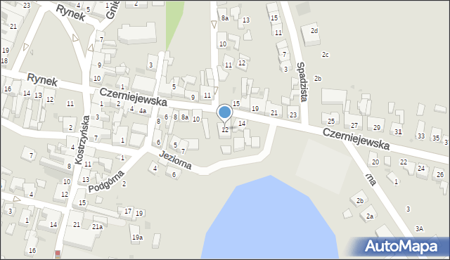 Pobiedziska, Czerniejewska, 12, mapa Pobiedziska