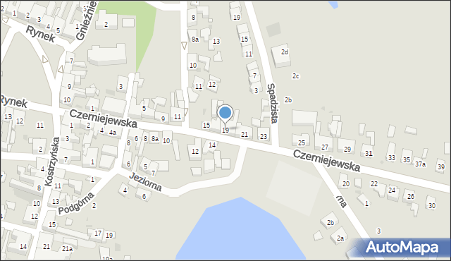 Pobiedziska, Czerniejewska, 19, mapa Pobiedziska