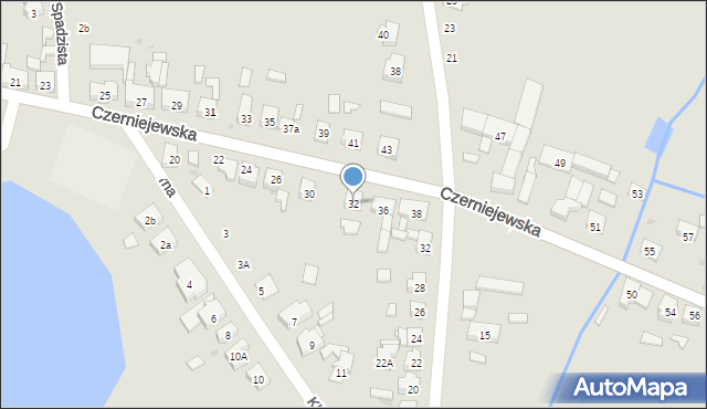 Pobiedziska, Czerniejewska, 32, mapa Pobiedziska