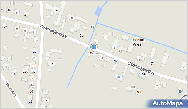 Pobiedziska, Czerniejewska, 52, mapa Pobiedziska