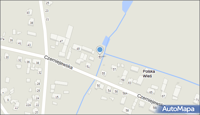 Pobiedziska, Czerniejewska, 53, mapa Pobiedziska