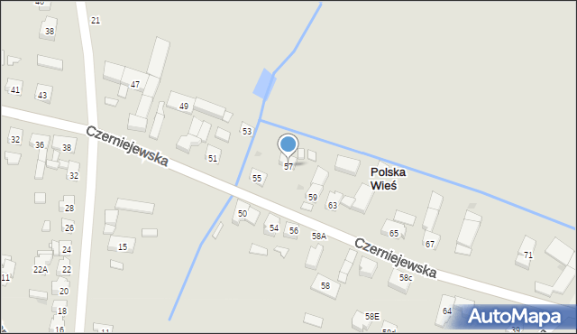 Pobiedziska, Czerniejewska, 57, mapa Pobiedziska