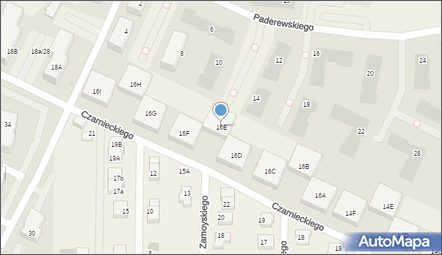 Pogórze, Czarnieckiego Stefana, hetm., 16E, mapa Pogórze