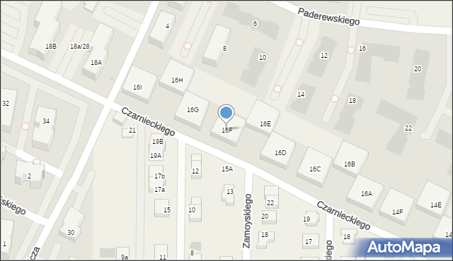 Pogórze, Czarnieckiego Stefana, hetm., 16F, mapa Pogórze