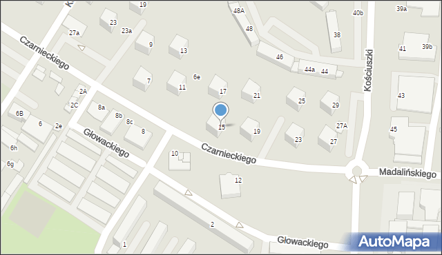 Połaniec, Czarnieckiego Stefana, hetm., 15, mapa Połaniec