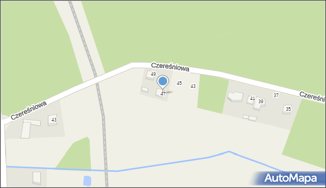 Potaśnia, Czereśniowa, 47, mapa Potaśnia