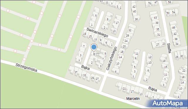 Poznań, Czernika Stanisława, 6, mapa Poznania