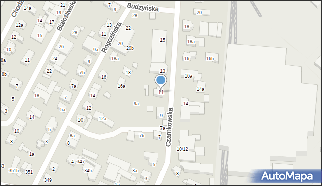 Poznań, Czarnkowska, 11, mapa Poznania