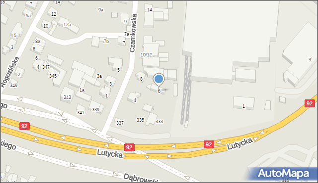 Poznań, Czarnkowska, 6, mapa Poznania