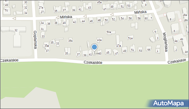 Poznań, Czekalskie, 41a, mapa Poznania