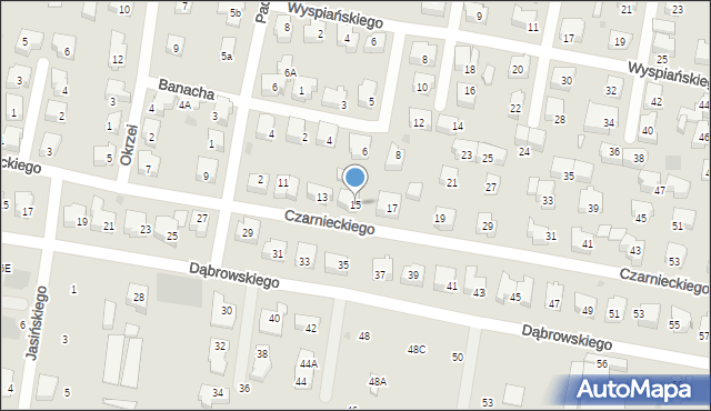 Pruszcz Gdański, Czarnieckiego Stefana, hetm., 15, mapa Pruszcz Gdański