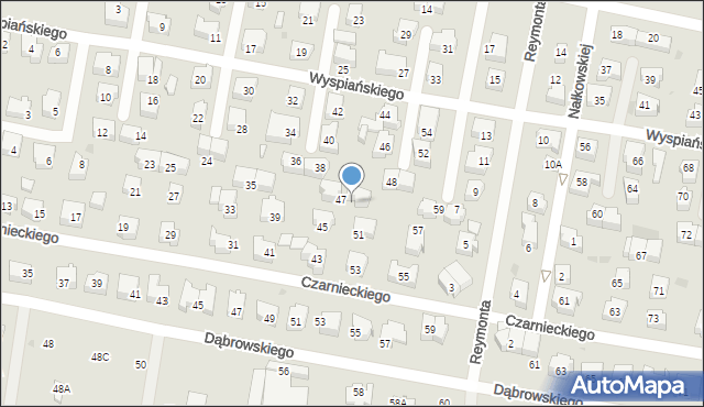 Pruszcz Gdański, Czarnieckiego Stefana, hetm., 49, mapa Pruszcz Gdański