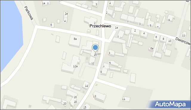 Przechlewo, Człuchowska, 10, mapa Przechlewo