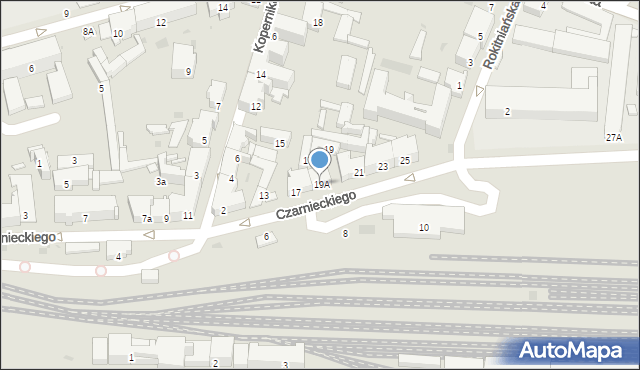 Przemyśl, Czarnieckiego Stefana, hetm., 19A, mapa Przemyśla