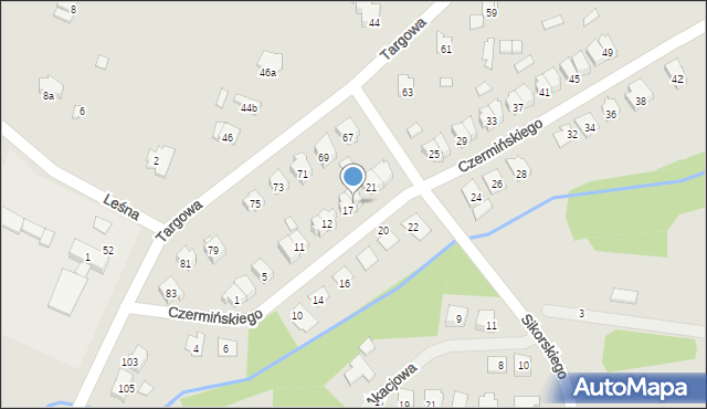 Przysucha, Czermińskiego, 19, mapa Przysucha