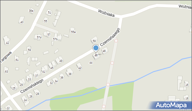 Przysucha, Czermińskiego, 46, mapa Przysucha