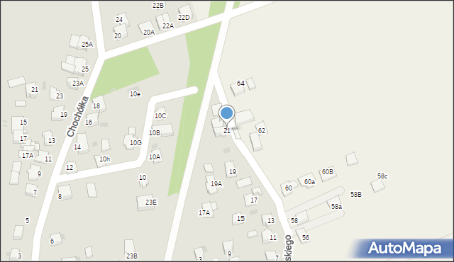 Pszczyna, Czajkowskiego Piotra, 21, mapa Pszczyny