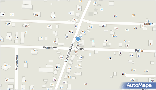 Puszczykowo, Czarnieckiego Stefana, hetm., 39, mapa Puszczykowo