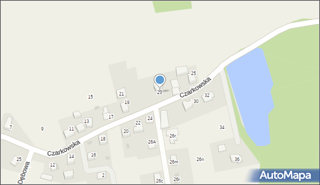 Radostowice, Czarkowska, 23, mapa Radostowice