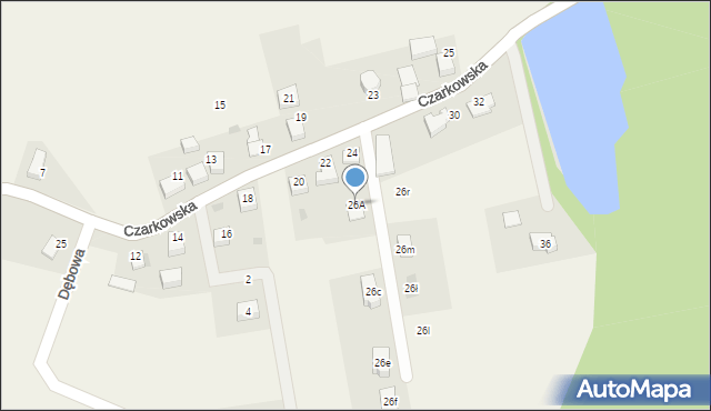 Radostowice, Czarkowska, 26A, mapa Radostowice