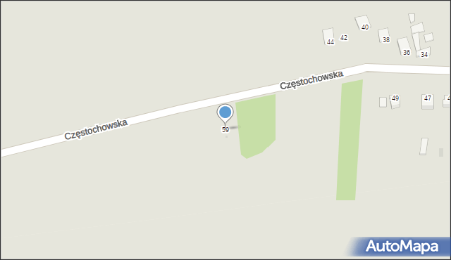 Radoszyce, Częstochowska, 59, mapa Radoszyce