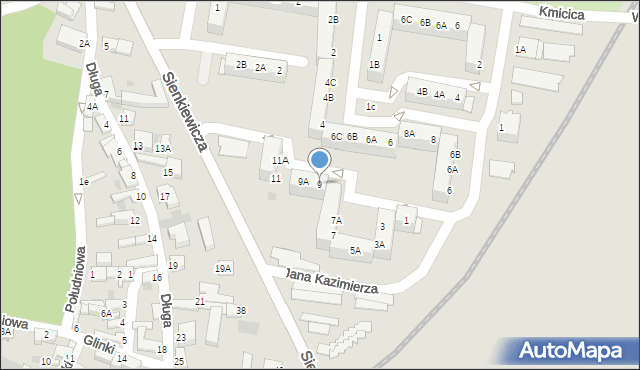 Rawicz, Czarnieckiego Stefana, hetm., 9, mapa Rawicz