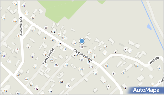 Rudnik nad Sanem, Czarnieckiego Stefana, hetm., 18, mapa Rudnik nad Sanem