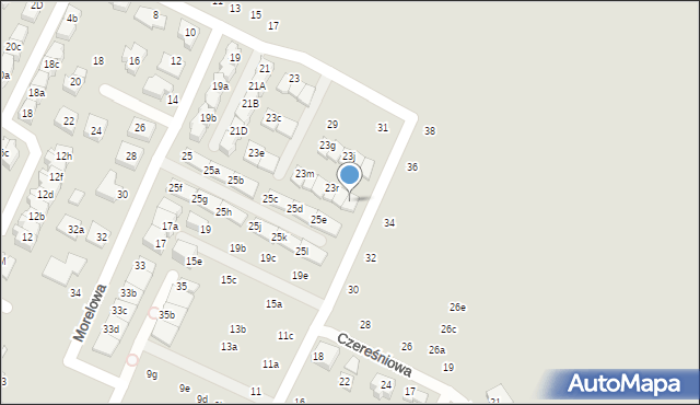 Rumia, Czereśniowa, 25, mapa Rumia