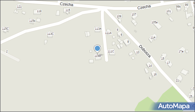 Rybnik, Czecha Bronisława, 113D, mapa Rybnika