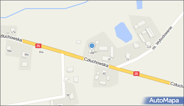 Rzeczenica, Człuchowska, 19a, mapa Rzeczenica