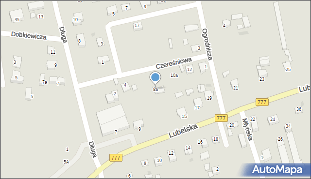 Sandomierz, Czereśniowa, 8a, mapa Sandomierza