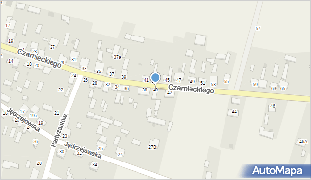 Secemin, Czarnieckiego Stefana, hetm., 40, mapa Secemin