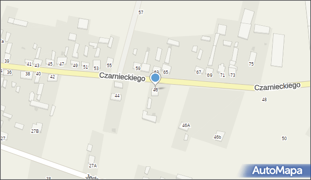 Secemin, Czarnieckiego Stefana, hetm., 46, mapa Secemin