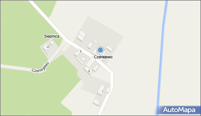 Siedlnica, Czerlejewo, 2, mapa Siedlnica