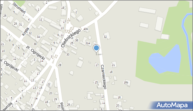 Siewierz, Czarnieckiego Stefana, hetm., 25, mapa Siewierz